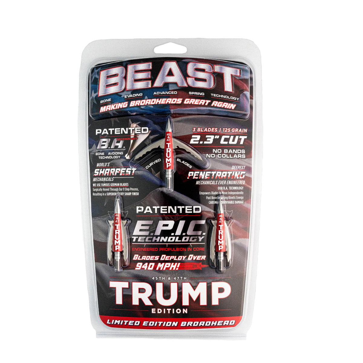 Beast Broadheads - TRUMP Edition