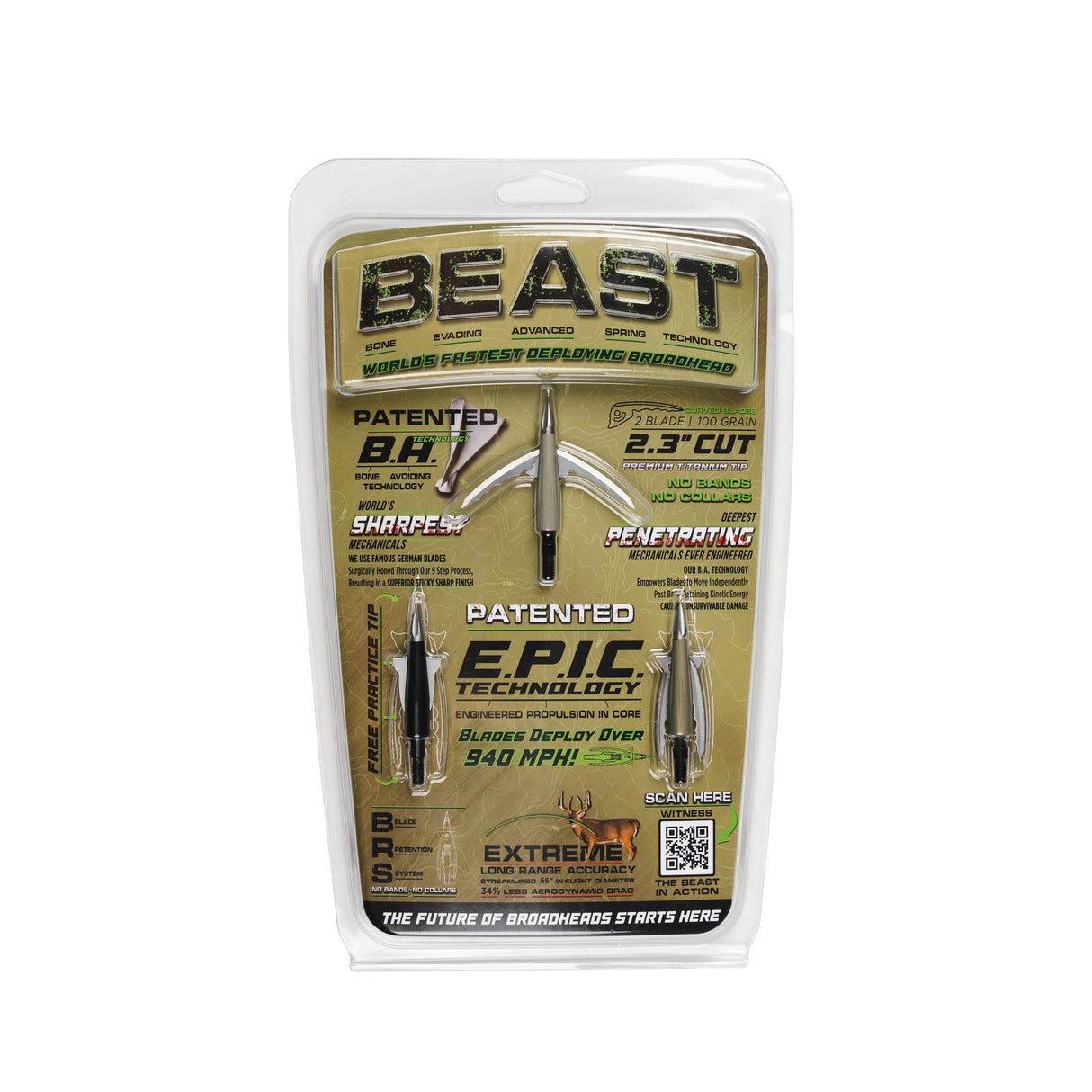 Beast Broadheads (2-Pack + Practice Tip)